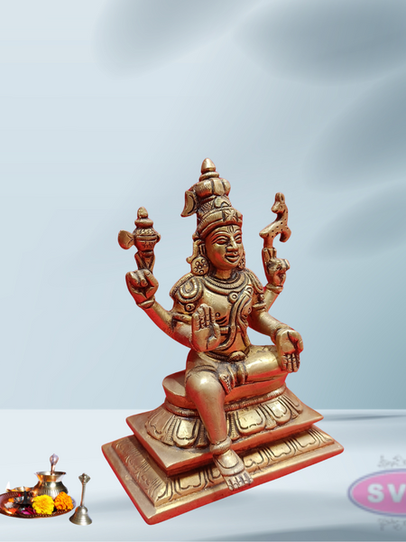 Brass Lord Shiva Seated On Lotus
