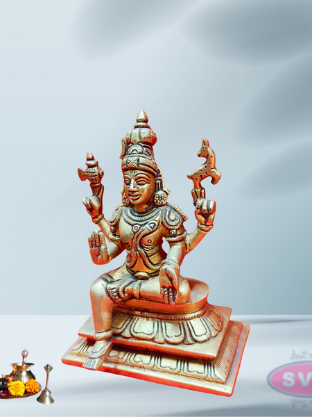 Brass Lord Shiva Seated On Lotus