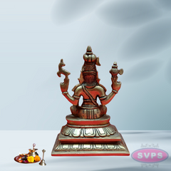 Brass Lord Shiva Seated On Lotus