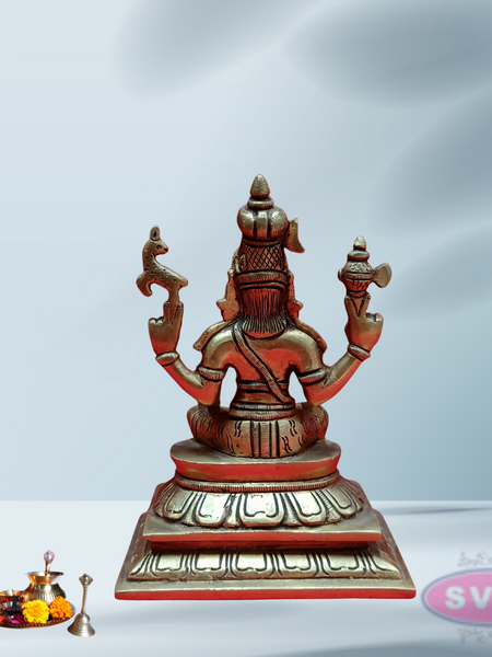 Brass Lord Shiva Seated On Lotus