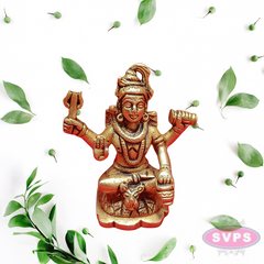 Brass Lord Shiva Sitting On Tiger Skin