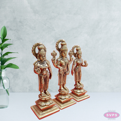 Brass Lord Tirupati Balaji With Bhudevi And Sridevi