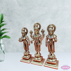Brass Lord Tirupati Balaji With Bhudevi And Sridevi