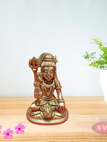 Brass Mahadev Blessing / Small Size Idol