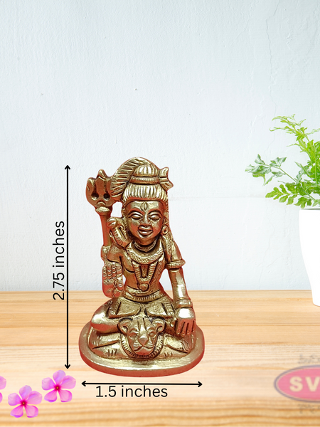 Brass Mahadev Blessing / Small Size Idol