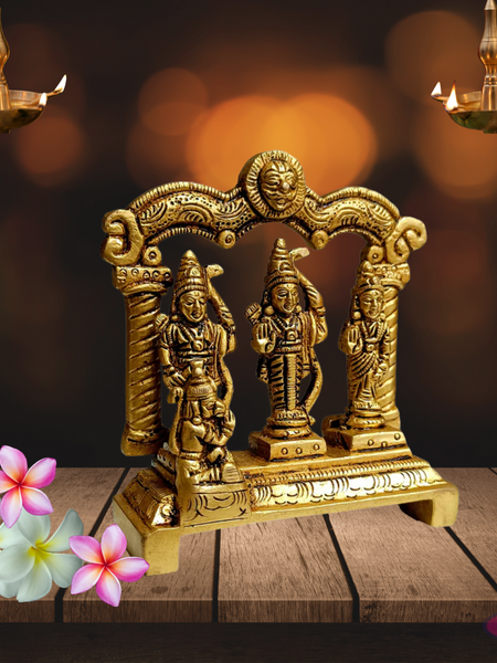 Brass Ram Darbar Idol Set / 4 Inches
