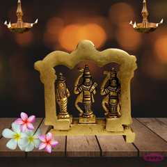 Brass Ram Darbar Idol Set / 4 Inches
