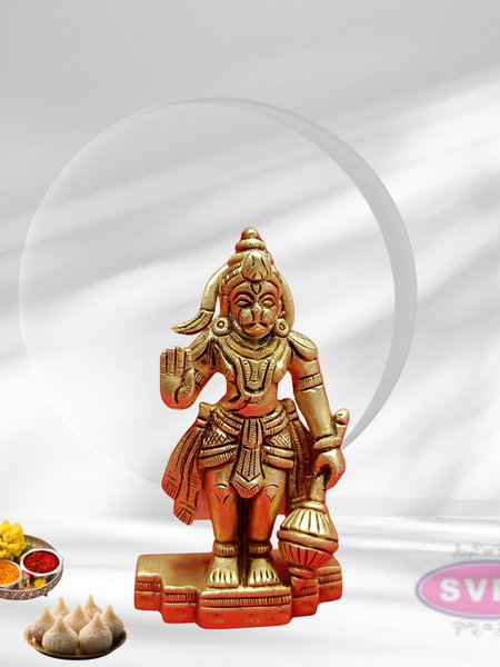 Brass Sanjeevi Hanuman Small Size