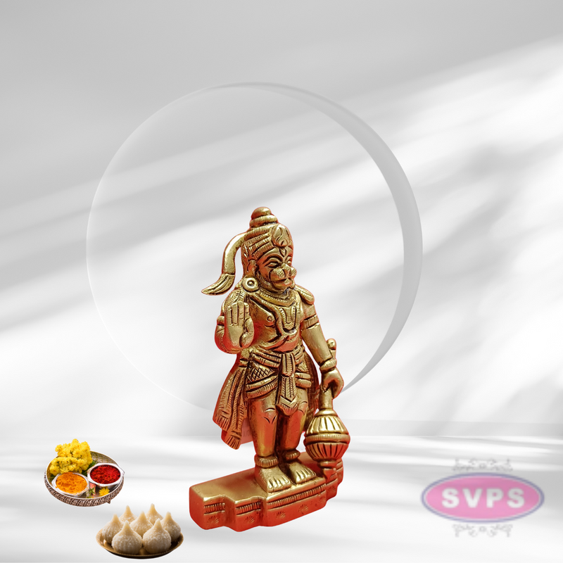 Brass Sanjeevi Hanuman Small Size