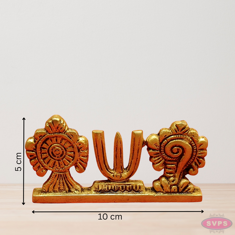 Brass Shanku Chakra Namah / Showpiece