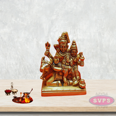 Brass Shiva Peruman Family With Nandi