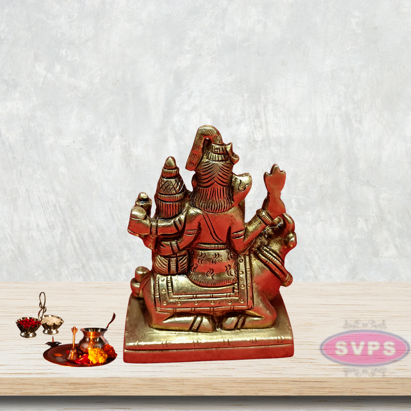 Brass Shiva Peruman Family With Nandi