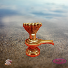 Brass Shiva Lingam With Naga Devar