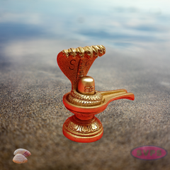 Brass Shiva Lingam With Naga Devar