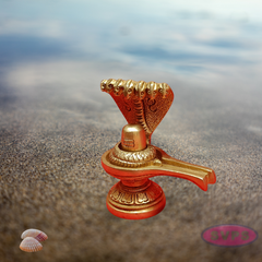 Brass Shiva Lingam With Naga Devar
