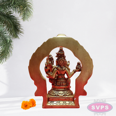 Brass Sivan Parvathi With Arch /6 Inches