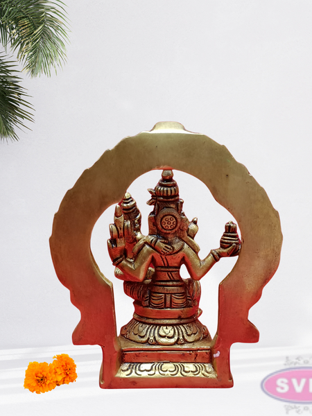 Brass Sivan Parvathi With Arch /6 Inches