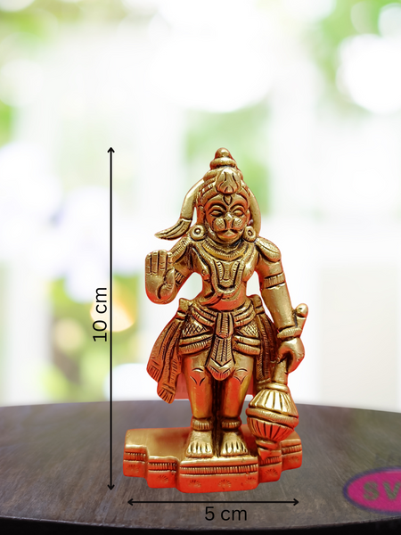Brass Sri Anjaneya  Blessings / Altar / Car Dashboard