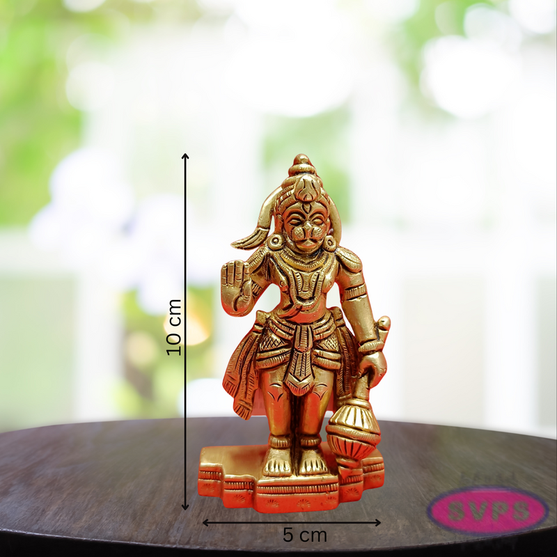 Brass Sri Anjaneya  Blessings / Altar / Car Dashboard
