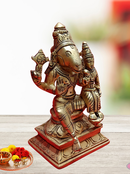 Brass Sri Lakshmi Hayagreevar / 12 inches
