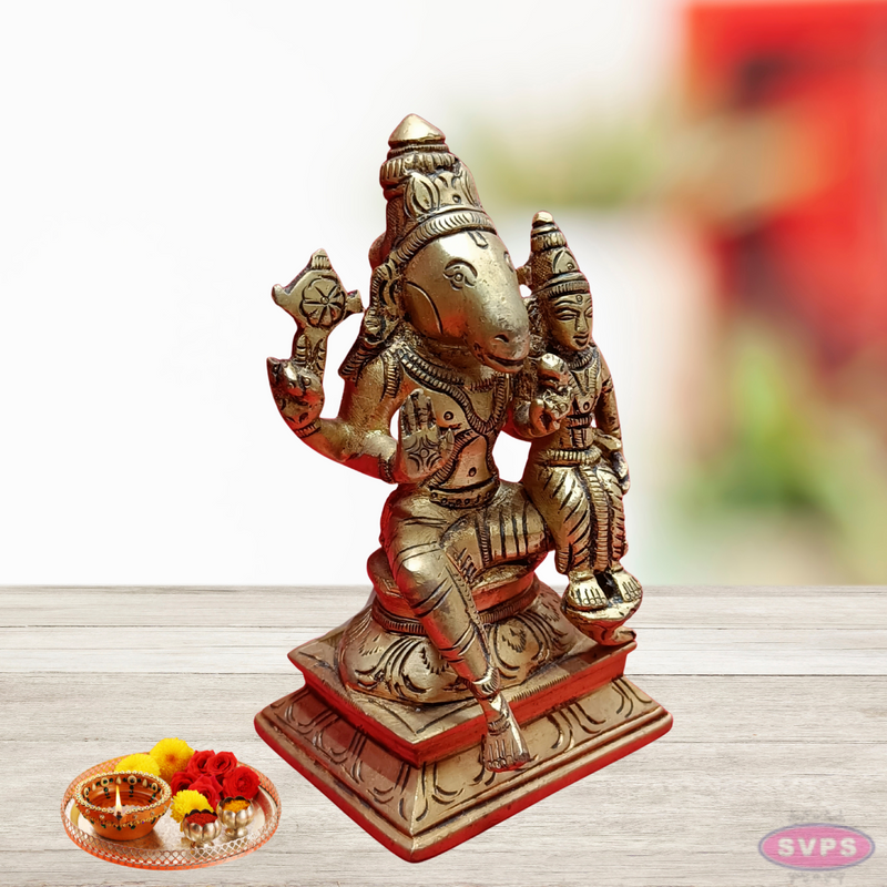 Brass Sri Lakshmi Hayagreevar / 12 inches