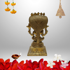 Brass Sri Vishnu With Mahalakshmi Thayar