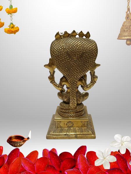 Brass Sri Vishnu With Mahalakshmi Thayar