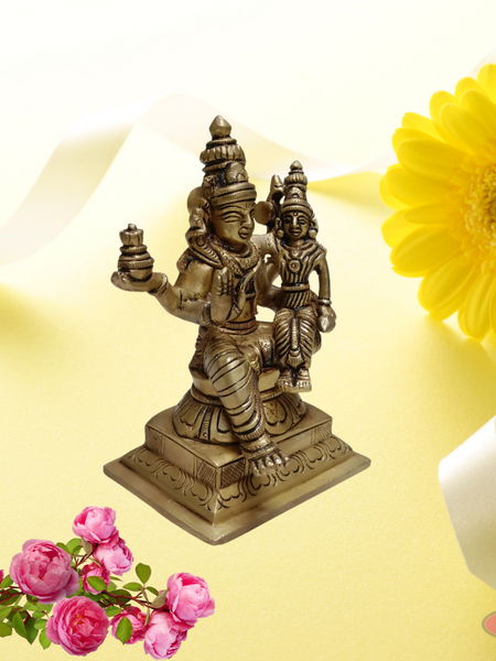 Brass Swarna Akarshana Bhairavar / 5 Inches
