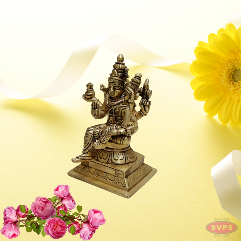 Brass Swarna Akarshana Bhairavar / 5 Inches