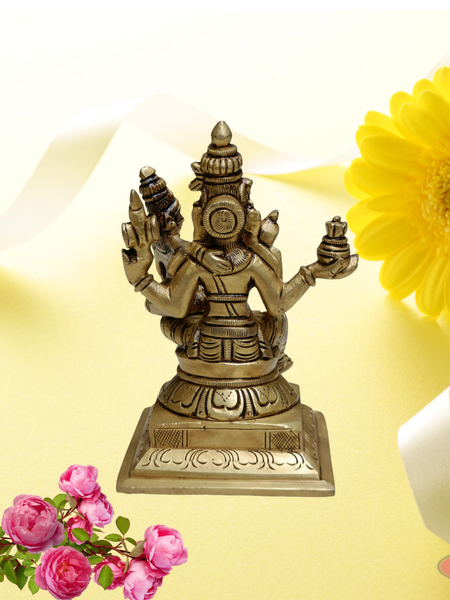 Brass Swarna Akarshana Bhairavar / 5 Inches