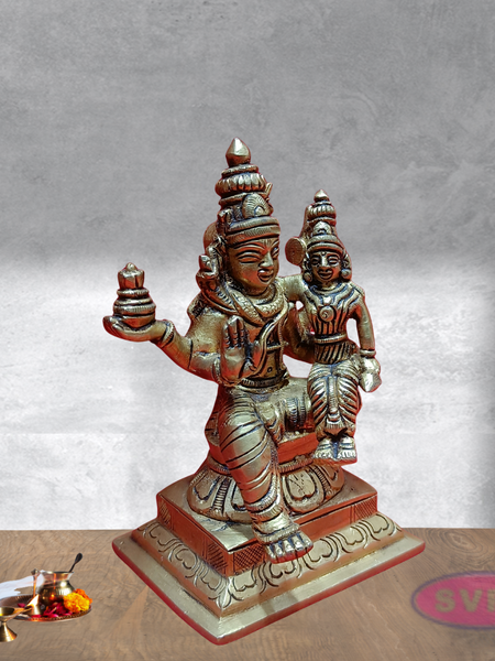 Brass Swarna Akarshana Bhairavar Idol