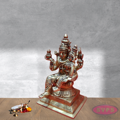Brass Swarna Akarshana Bhairavar Idol