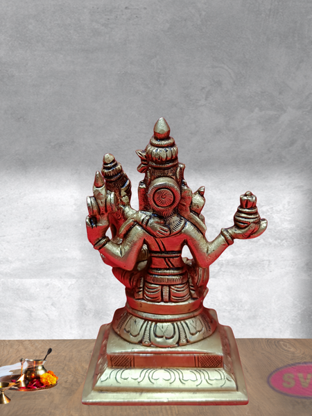 Brass Swarna Akarshana Bhairavar Idol