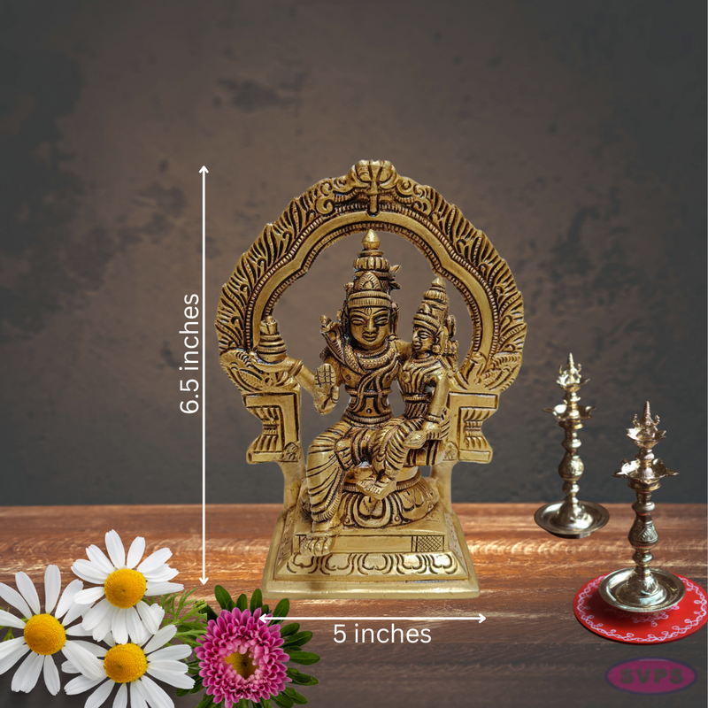 Brass Swarna Akarshana Bhairavar With Arch