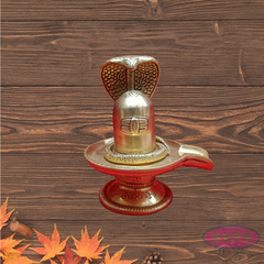 Brass Swastik Shiva Lingam With Adisesha