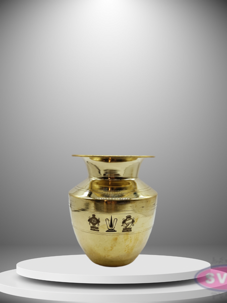 Brass Thiruman Iyengar Sombu / 4 Inches Diameter