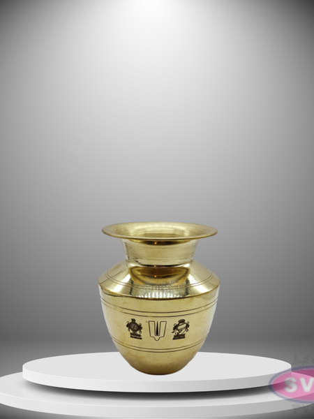 Brass Thiruman Iyengar Sombu / 4 Inches Diameter