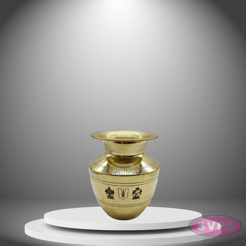 Brass Thiruman Iyengar Sombu / 4 Inches Diameter
