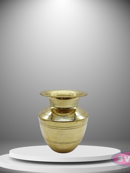 Brass Thiruman Iyengar Sombu / 4 Inches Diameter