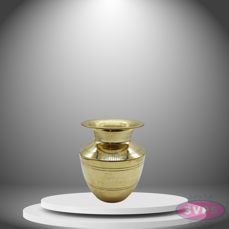 Brass Thiruman Iyengar Sombu / 4 Inches Diameter
