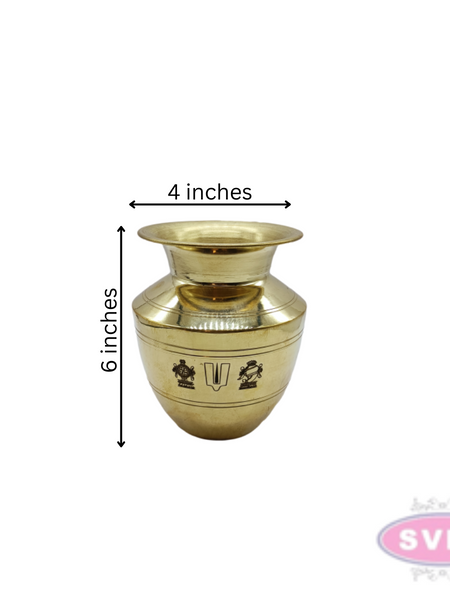Brass Thiruman Iyengar Sombu / 4 Inches Diameter