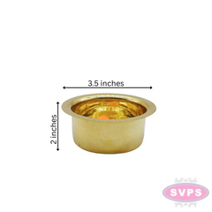 Brass Tiruman Kumkum / Chandan Cup