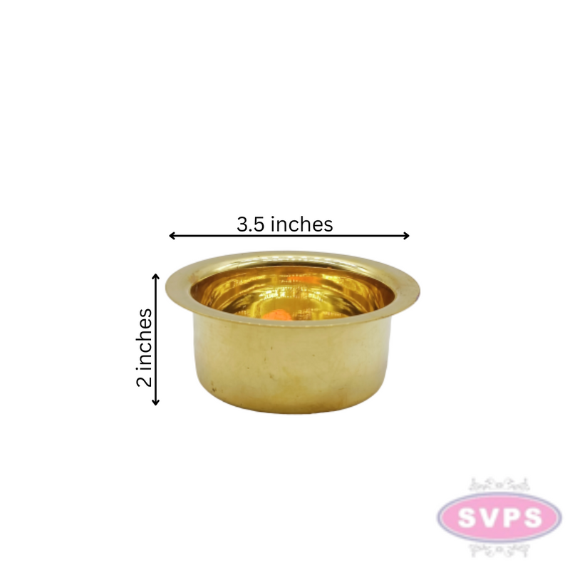 Brass Tiruman Kumkum / Chandan Cup