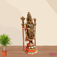 Brass Tirupati Balaji Standing / Home Altar