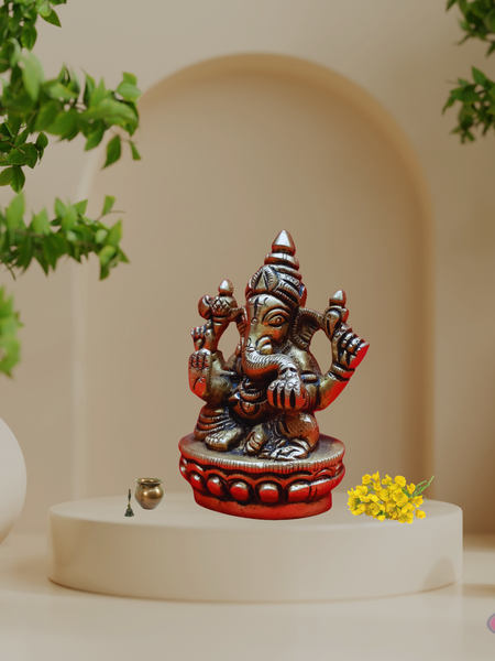 Brass Vinayagar Idol- Small Size