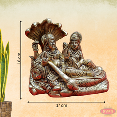 Brass Vishnu Lakshmi On Adisesha / Thiruparkadal
