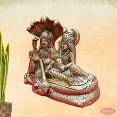 Brass Vishnu Lakshmi On Adisesha / Thiruparkadal