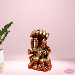 Brass Vishnu Lakshmi With Adisesha /Small Size