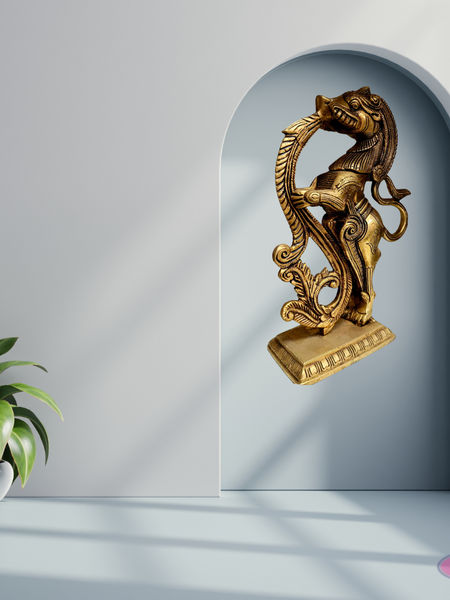 Brass Yalli / 9 inches/Home Decor