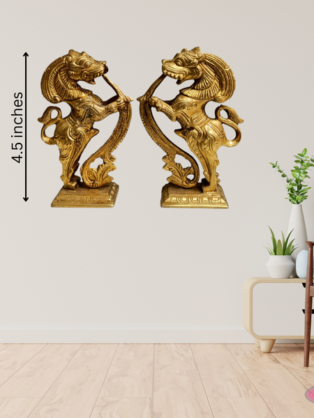 Brass Yalli Set / 4.5 Inches/Home Decor